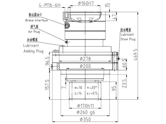 回转减速机JHF680A