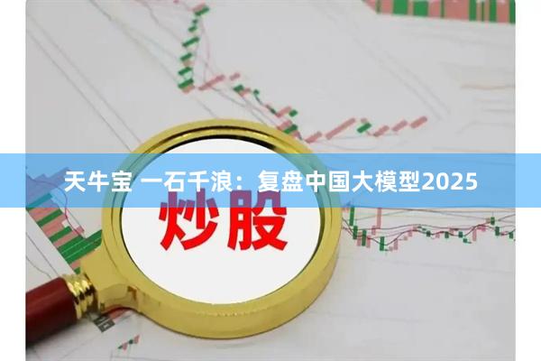 天牛宝 一石千浪:复盘中国大模型2025