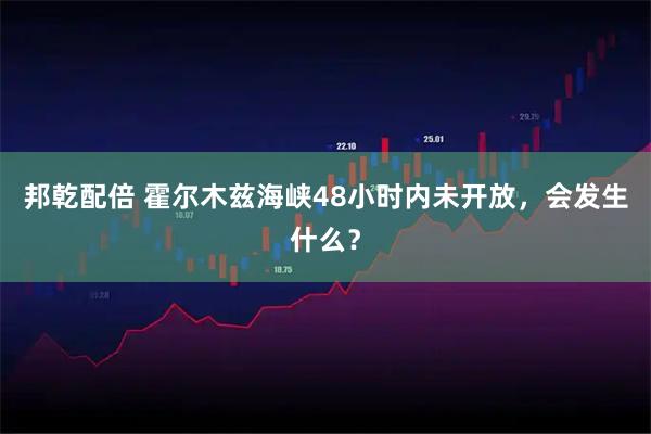 邦乾配倍 霍尔木兹海峡48小时内未开放,会发生什么?